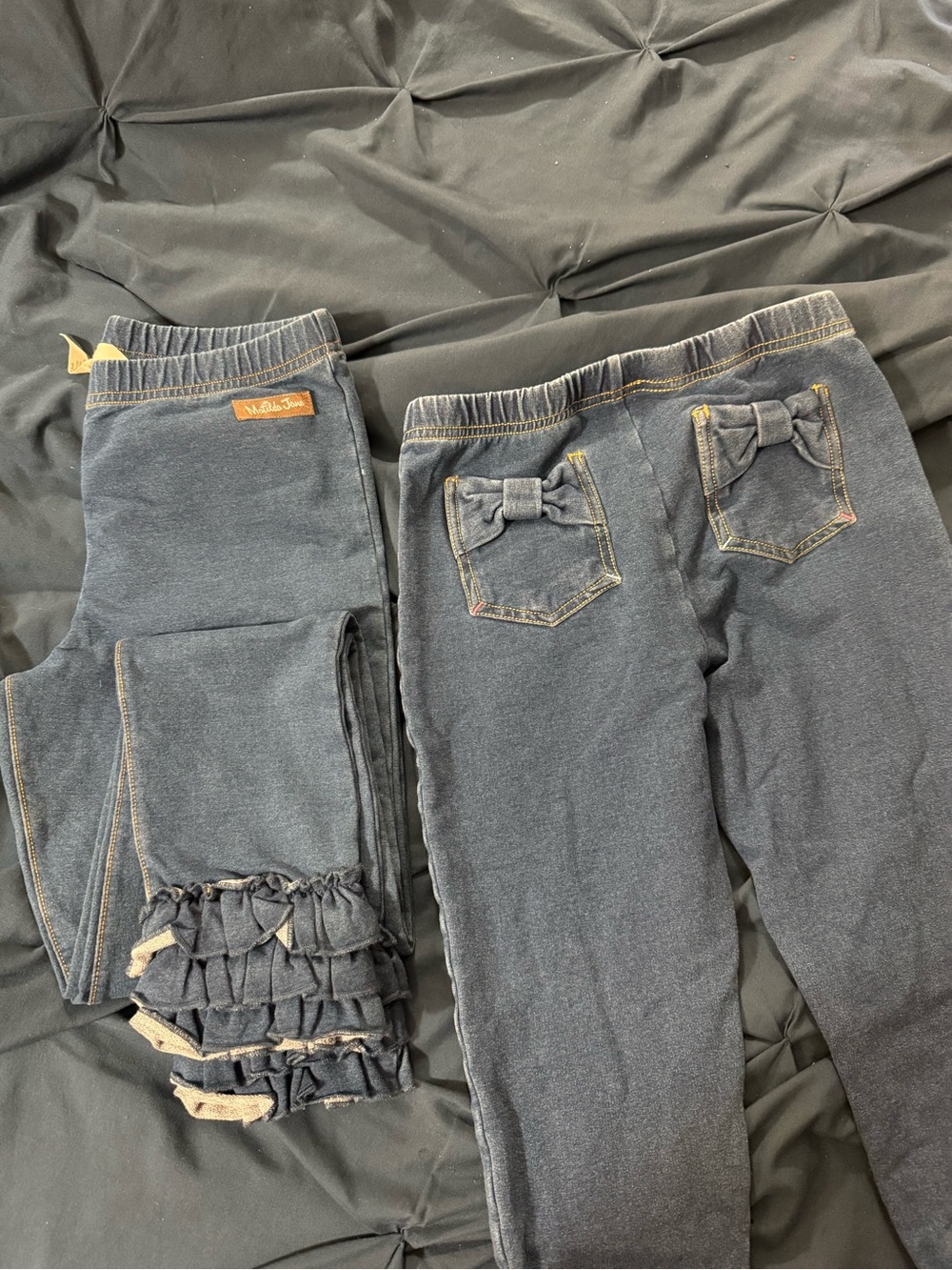 Matilda Jane Girls' jeggings with Back Pocket Bows (sold individually)